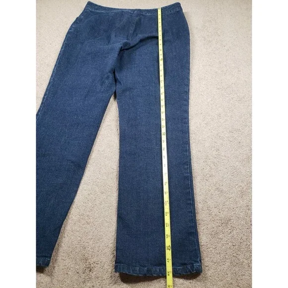 Ralph Lauren Vtg Women’s Blue Jeans Straight Waist Buckle Metallic Hardware 10 - Picture 12 of 12